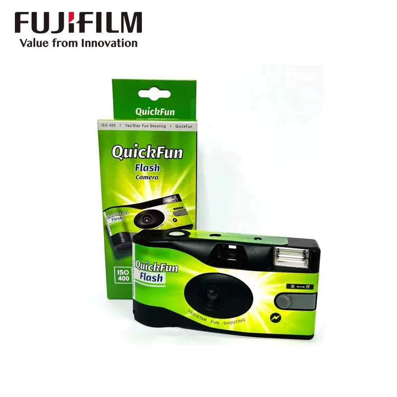1-5 Pack Disposable 35mm Film Camera ISO 400, Single-Use with Built-In Flash, 27 Exposures