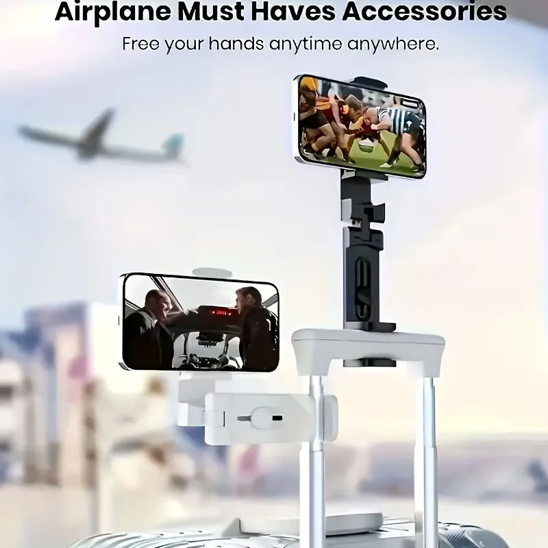 360° Rotating Airplane Phone Holder – Portable Hands-Free Travel & Car Desktop Stand