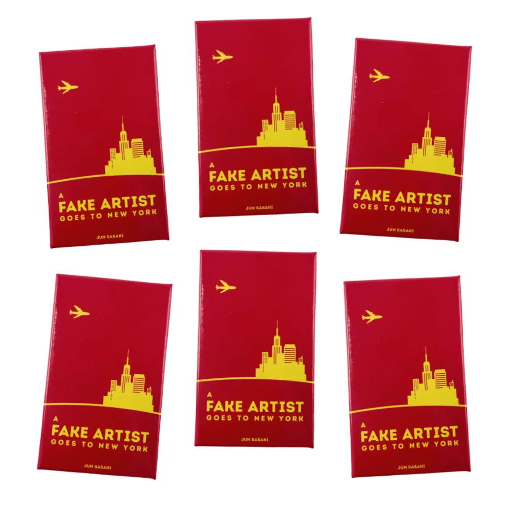 A Fake Artist Goes to New York Party Card Game – Creative Drawing & Bluffing Game for Groups