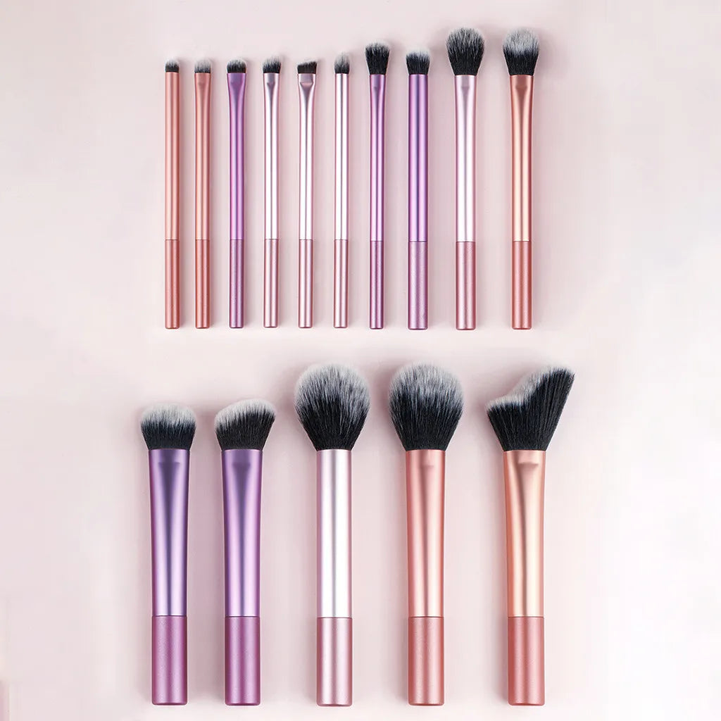 12-Piece Professional Makeup Brush Set – Ergonomic Handles & Portable Case, Vegan Synthetic Bristles