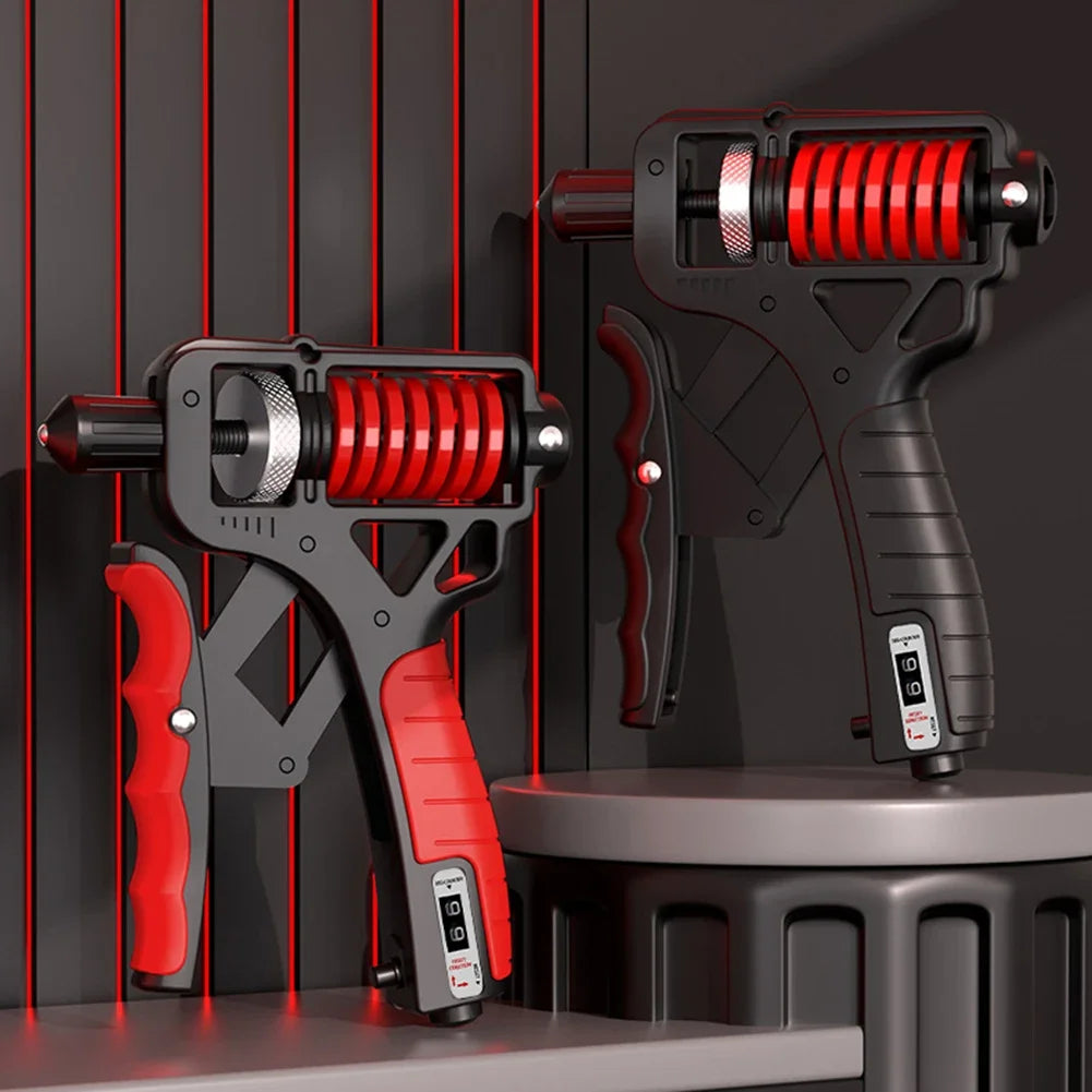 Adjustable Hand Grip Strengthener 5–165 kg (11–364 lb) Nonslip Hand Gripper with Mechanical Counter — Wrist, Finger & Forearm Trainer