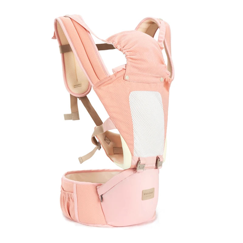 Ergonomic Baby Carrier Hipseat Sling 0-36 Months Front, Back & Side Carry Travel Wrap