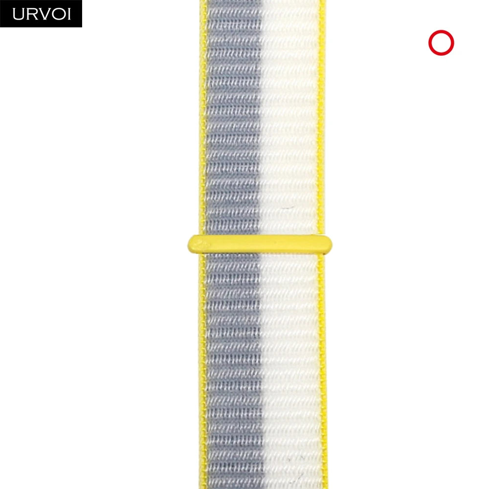 Nylon Sport Loop Band for Apple Watch — Breathable Hook & Loop Fastener — Fits 42/44/45/46/49mm