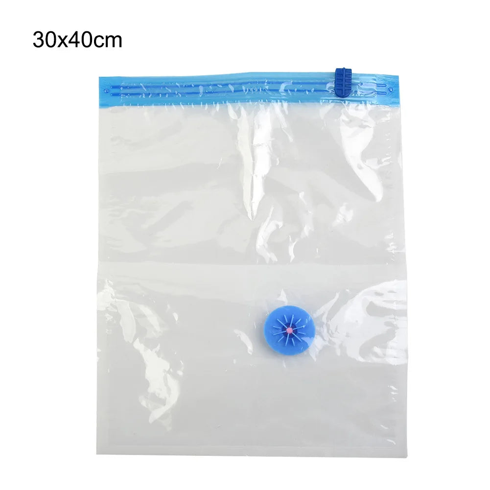 Vacuum Storage Bags with Valve – Space-Saving Compression Bags for Clothes, Blankets & Towels (Multiple Sizes, in/cm)