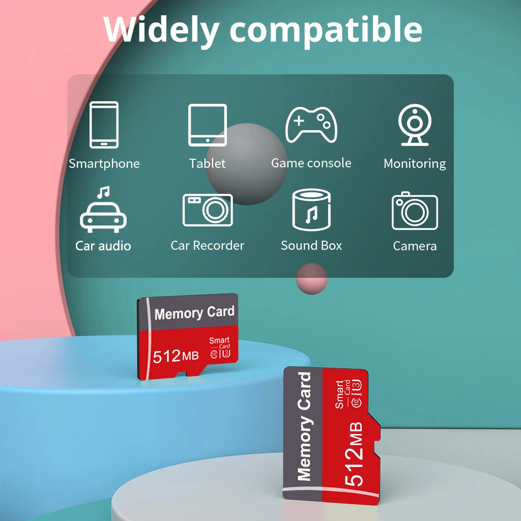 Micro TF / MicroSD Memory Card – 128MB, 256MB, 512MB | TF Card for Cameras, Phones & Tablets