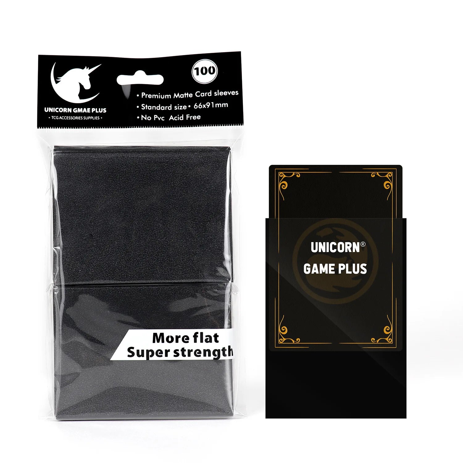 100-Pack Matte Card Sleeves 66 x 91 mm (2.6 x 3.6 in) – Standard TCG Trading Card Protectors for Tarot & Board Games