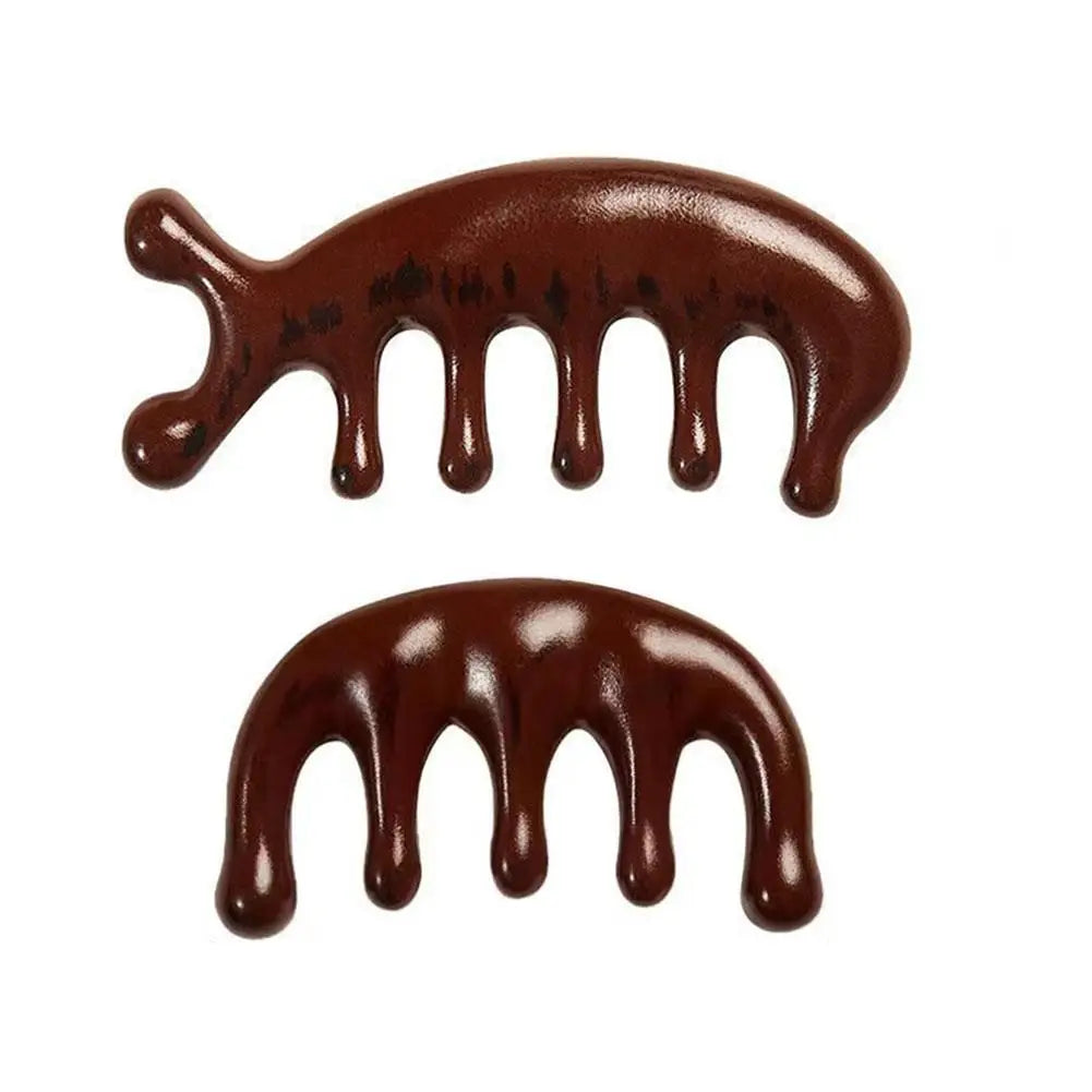 Gua Sha Massage Comb - Wide-Tooth Scalp, Face & Body Massager