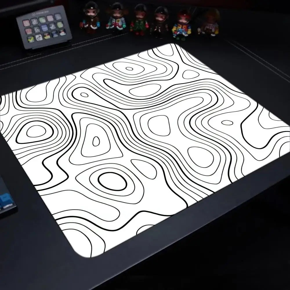 Fluid Mouse Pad – Anti-Slip Rubber Gaming & Office Desk Pad, Multiple Sizes (Small to XL), Smooth Cloth Surface