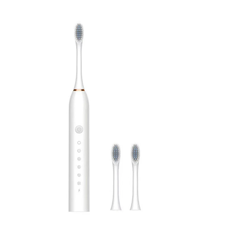 Sonic Electric Toothbrush for Adults — IPX7 Waterproof, USB Rechargeable, Soft Bristle Heads, 30K–50K VPM, 4+ Modes, 2-Min Timer, Includes 3 Brush Heads