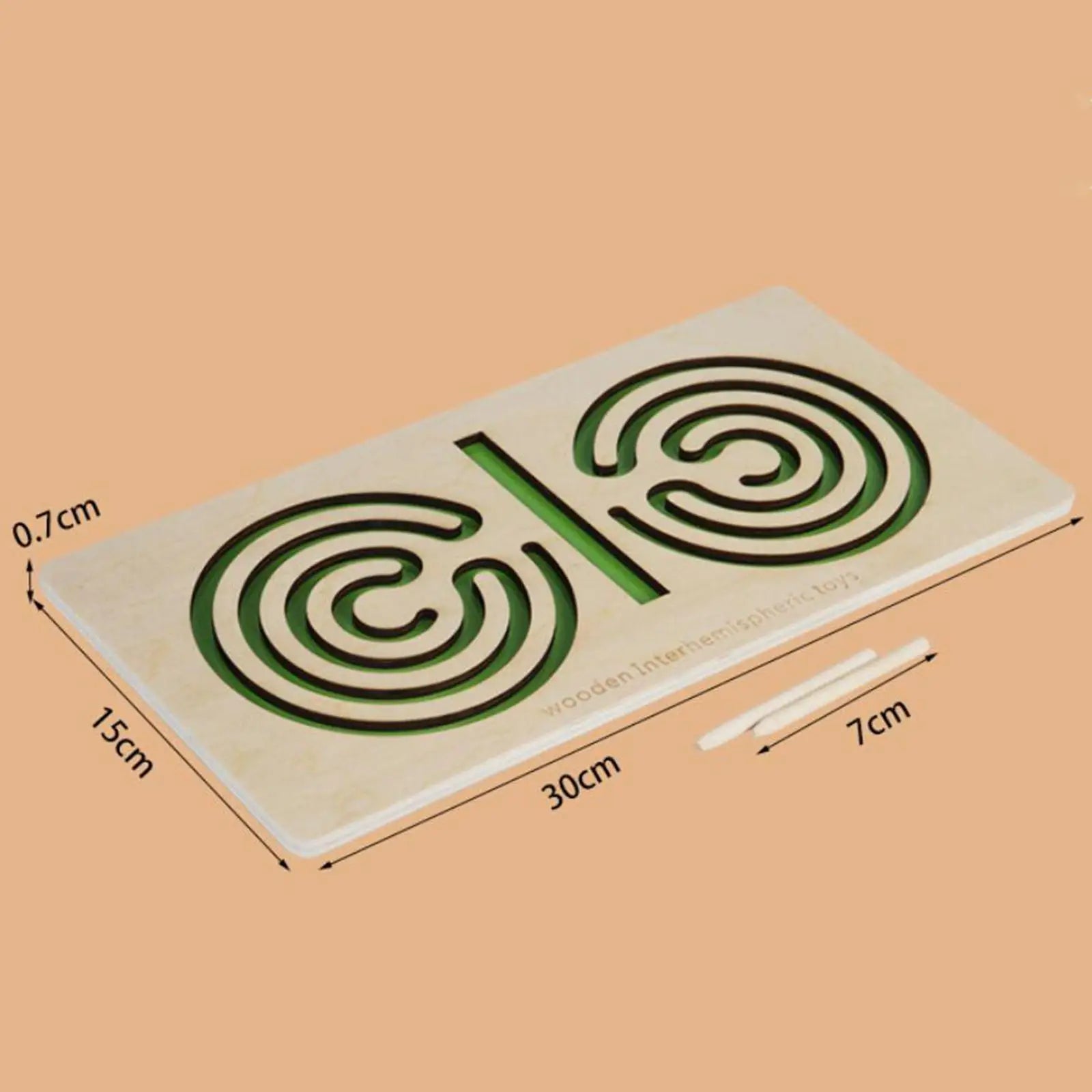 Wooden Maze Activity Board – Fine Motor Skills & Pen Control Toy for Preschoolers, Left & Right Brain Development, Travel Sensory Gift