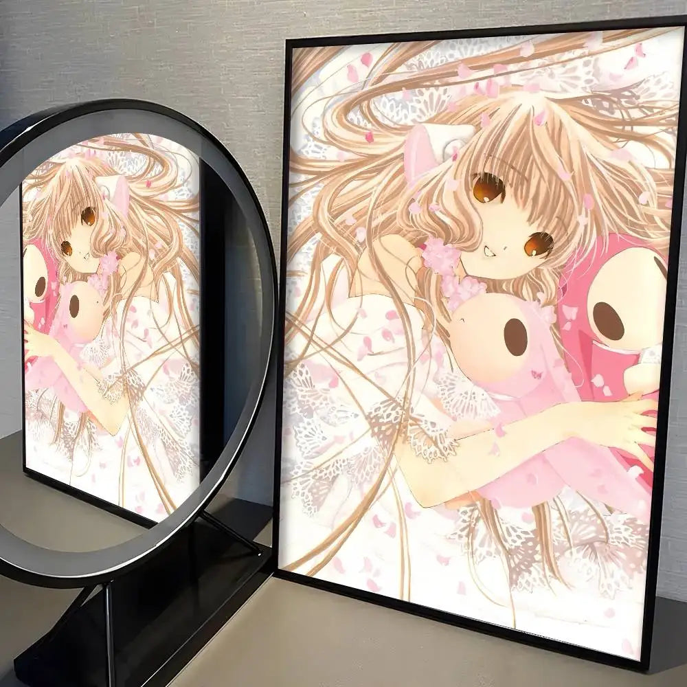 Kawaii Anime Girl Poster – High-Quality Cute Manga Wall Art Print for Bedroom, Living Room & Bar
