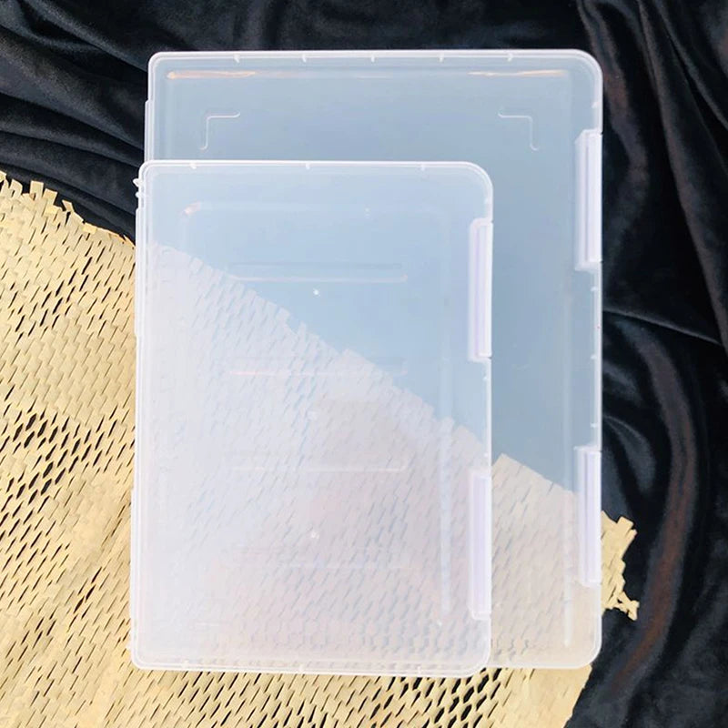 Nail Tip Display Book – Clear Nail Art Display & False Nail Storage Case (S 6.7×5.3 in / L 9.1×6.1 in)