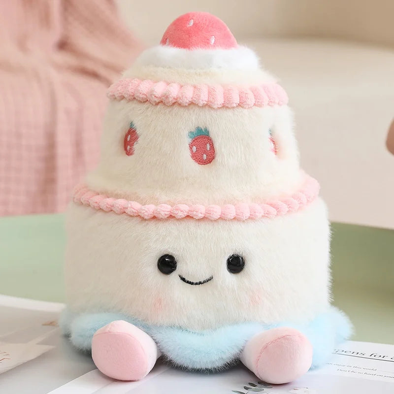 Cartoon Egg and Toast Plush Pillow Breakfast Stuffed Doll Cute Food Plush Gift