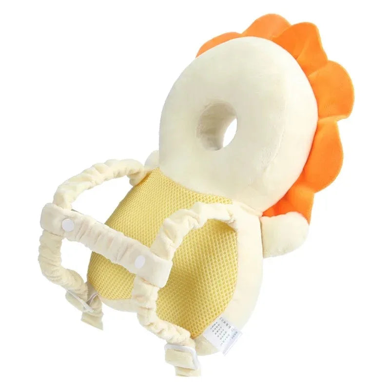 Toddler Head Protector Backpack Pillow 1-3T Soft PP Cotton Safety Cushion with Adjustable Straps Cartoon Design