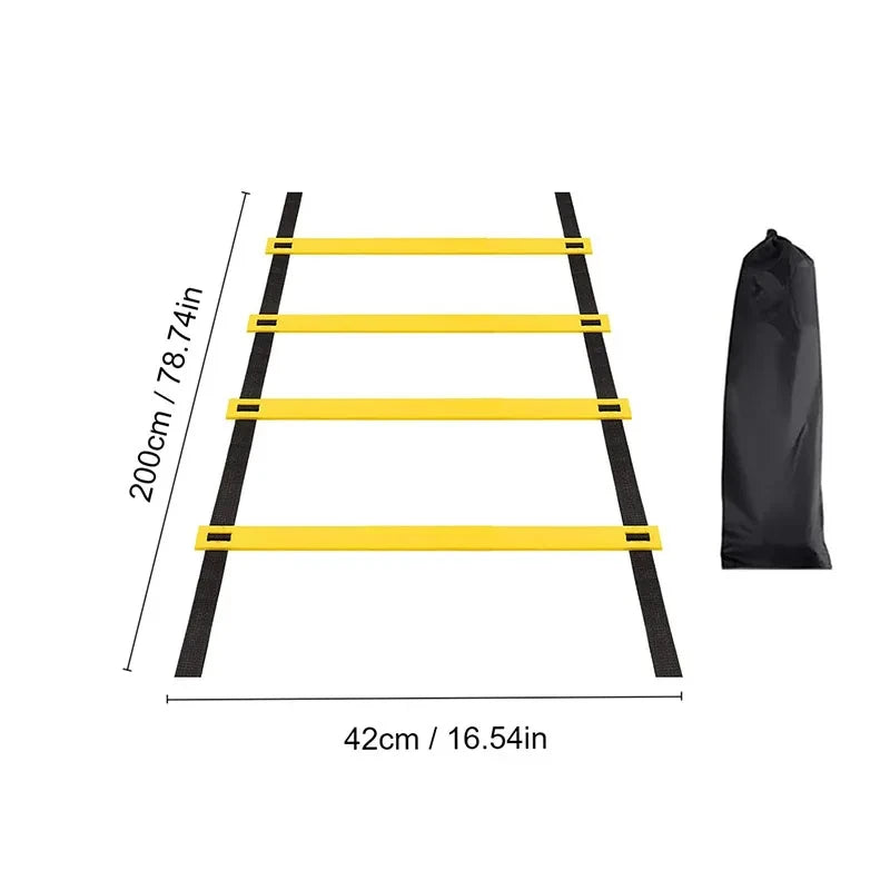 Agility Ladder for Speed & Footwork Training – Nylon Rungs, Multiple Lengths, Storage Bag Included