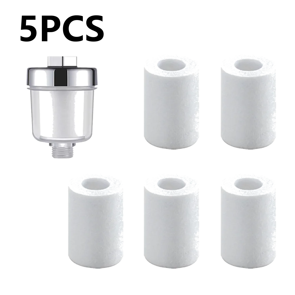 Universal Faucet & Shower Water Filter Kit – 5 Micron PP Cotton Transparent Inline Filter for Kitchen & Bathroom