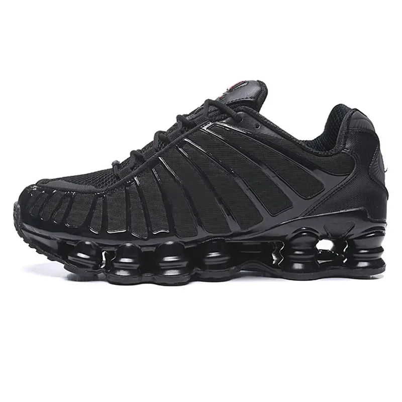 Men's Black Gold Cushioned Running Shoes - Outdoor Sports Sneakers, EU Sizes 40-45