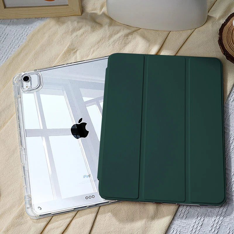 Magnetic Acrylic Shockproof Case with Stand for iPad Air 11", iPad Pro 11/12.9/13", iPad 10.9/10.2" & iPad Mini