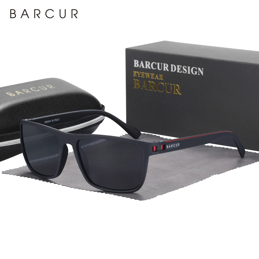 Polarized TR-90 Unisex Sunglasses - Lightweight Fishing & Travel Eyewear, UV400 (Lens 62mm / 2.44in)