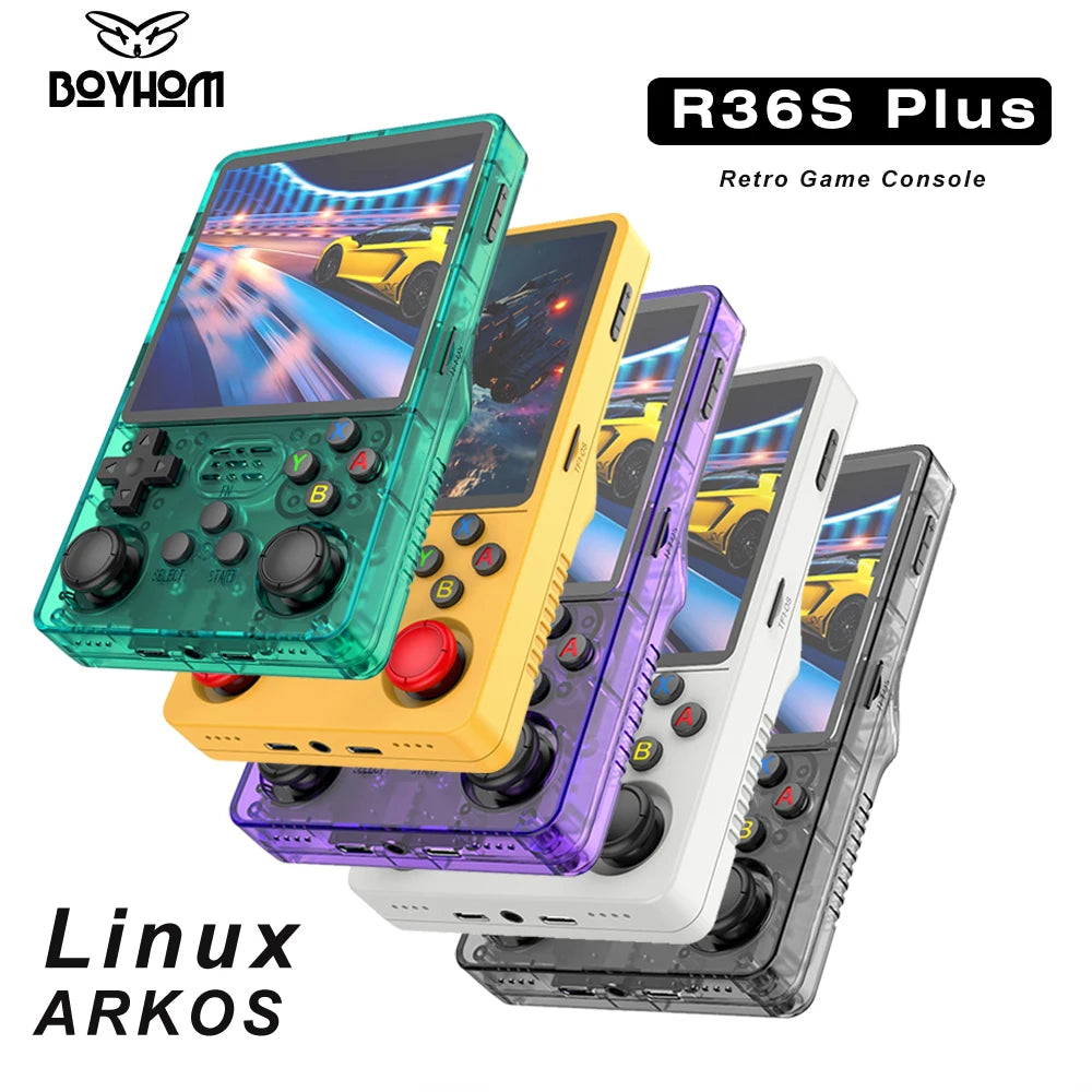 4.0-Inch IPS Retro Handheld Game Console — Linux 64-Bit, 64GB Built-In, TF Expandable to 256GB, Wi‑Fi, Type-C Portable Pocket Gaming