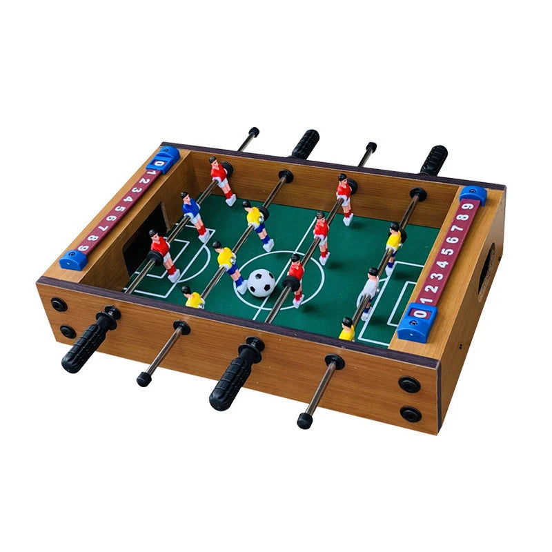 Mini Wooden Tabletop Foosball Game – Table Football for Home & Party, 34.5 x 21.5 x 8 cm (13.6 x 8.5 x 3.1 in)