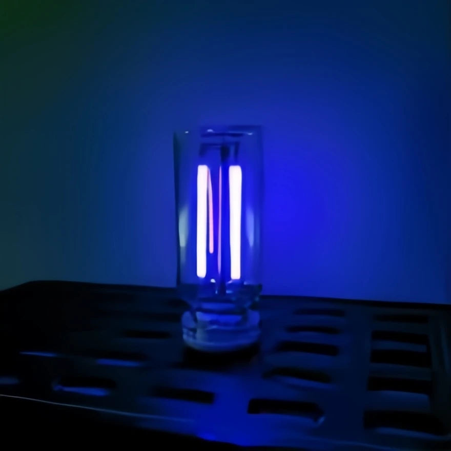 USB Touch LED Glass Night Light – Dimmable Ambient Lamp for Bedroom, Car & Camping