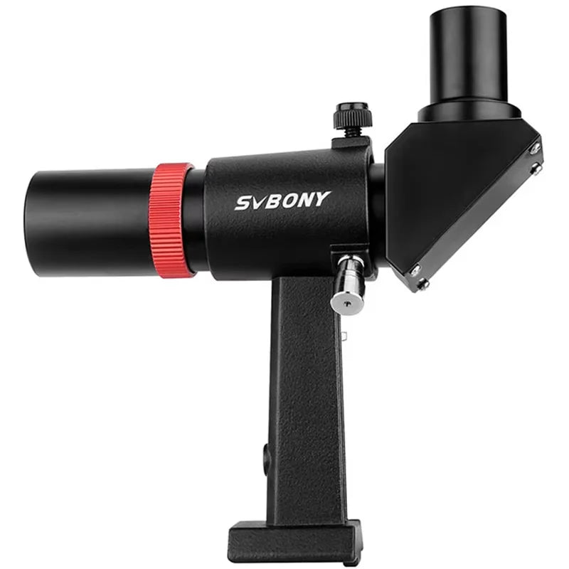 6x30 Right-Angle Correct-Image Finderscope for Telescopes — 90° Optical Dot Viewfinder