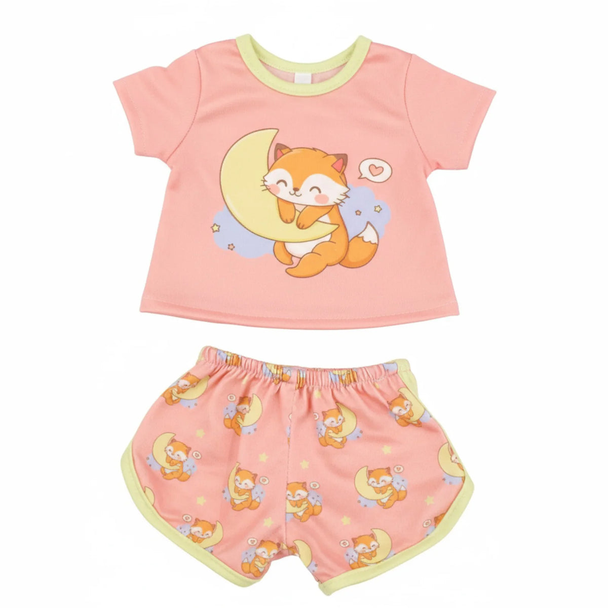 Cute Printed T-Shirt Top for 18-Inch (45.7 cm) & 43 cm Dolls, Short Doll Tee