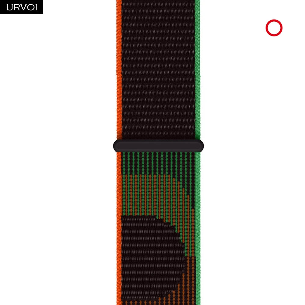 Nylon Sport Loop Band for Apple Watch — Breathable Hook & Loop Fastener — Fits 42/44/45/46/49mm