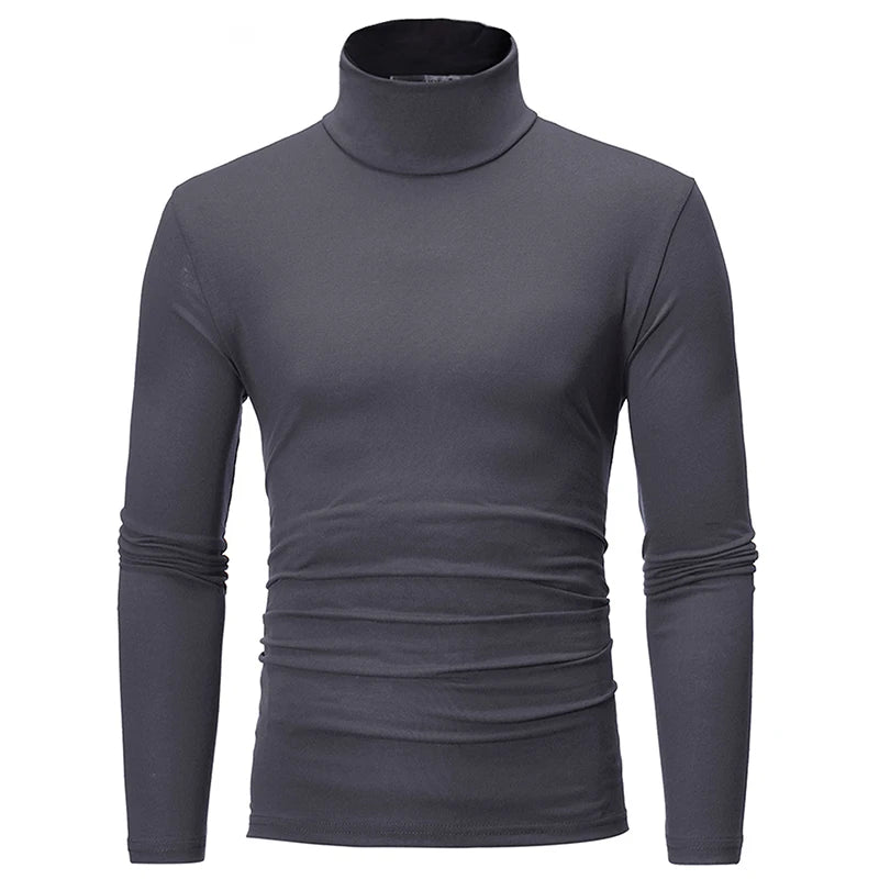 Men's Thermal Turtleneck Long Sleeve Shirt - Slim Fit Lightweight Winter Base Layer