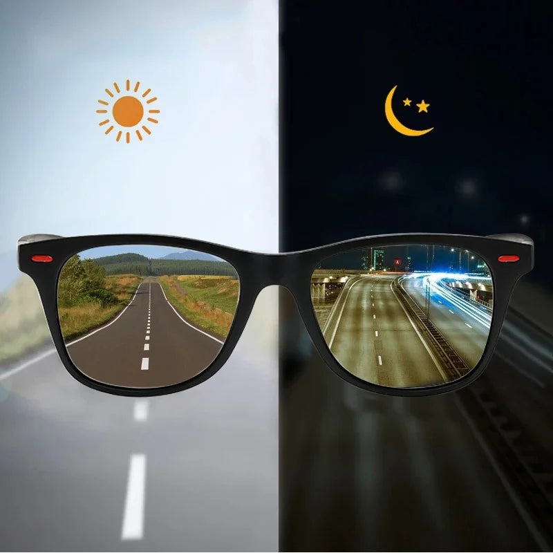 Night Vision Polarized Driving Sunglasses for Men – PC Frame Sport Goggles UV400