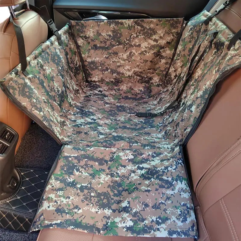 Dog & Cat Car Seat Cover Hammock — Waterproof Rear Seat Protector 60 x 35 x 53 cm (23.6 x 13.8 x 20.9 in)