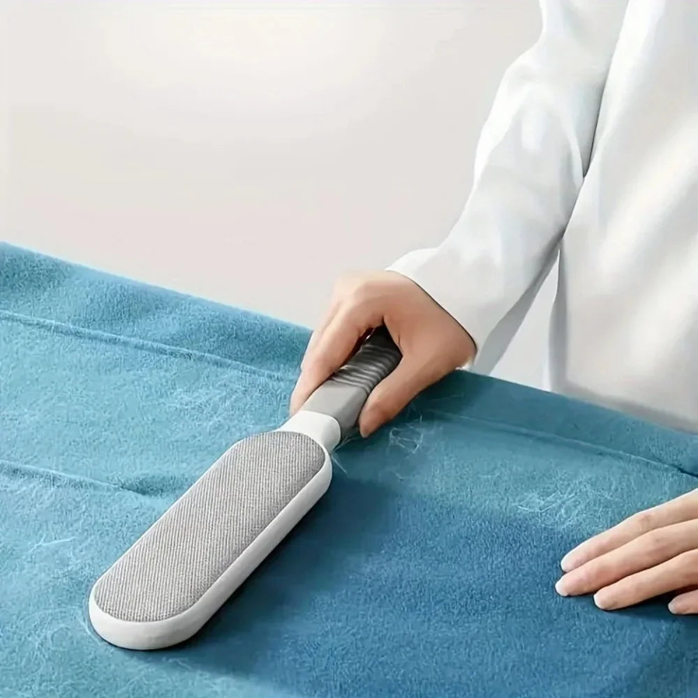 Double-Sided Pet Hair Remover Lint Brush, Manual Electrostatic Roller for Clothing, Sofa, Furniture & Carpet