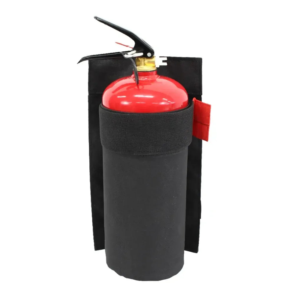 Universal Car Trunk Organizer & Backseat Storage Bag with Mount Bracket for Fire Extinguisher
