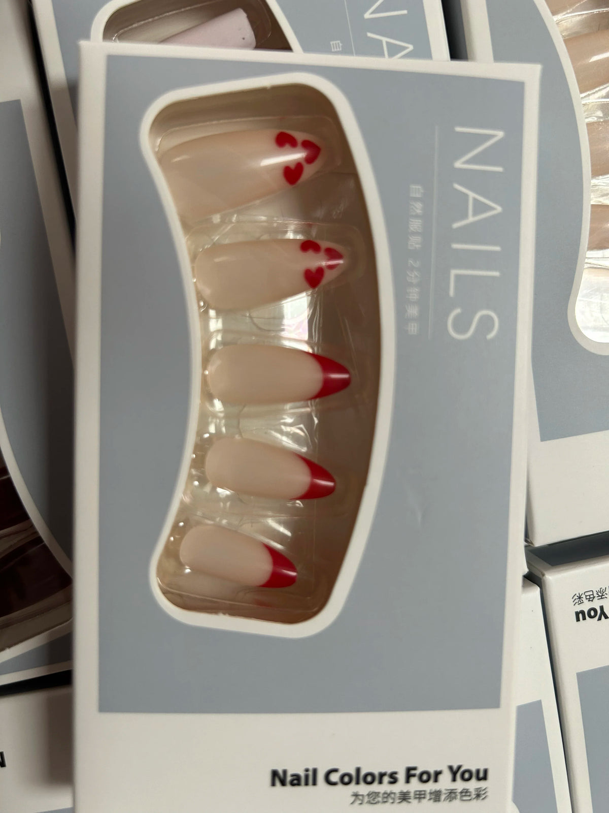 24-Piece Reusable Press-On Nails Set Short Medium Long French Almond Square Y2K Designs