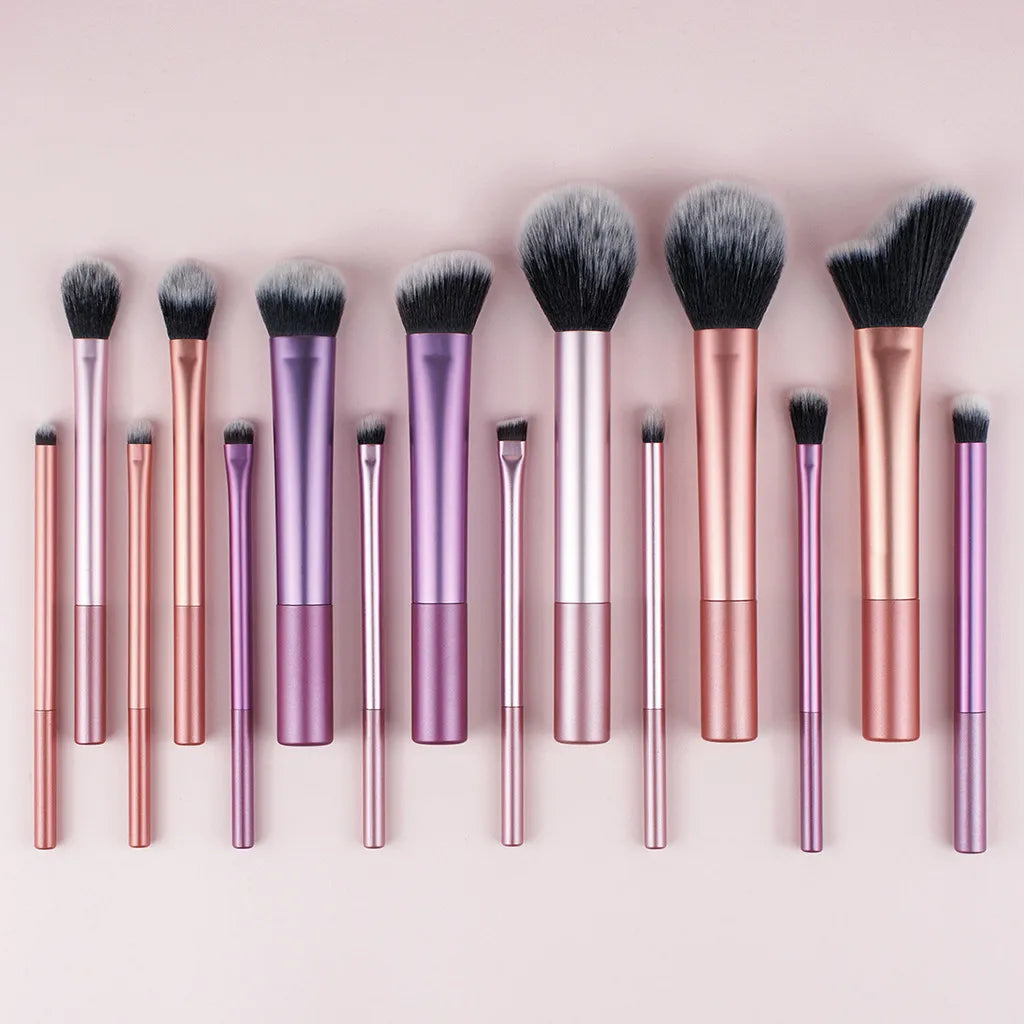 12-Piece Professional Makeup Brush Set – Ergonomic Handles & Portable Case, Vegan Synthetic Bristles