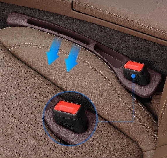 2-Pack Universal Car Seat Gap Filler Organizer – EVA Anti-Leak Seat Gap Stopper & Storage Insert