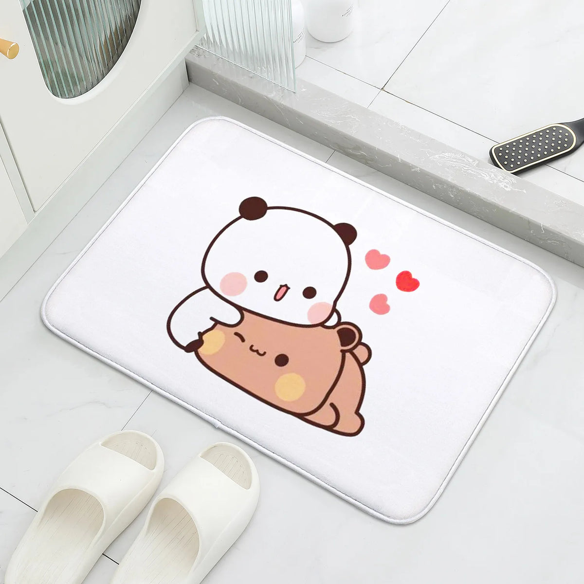 Cute Cartoon Welcome Mat Non-Slip Memory Foam Doormat – Waterproof Anti-Bacterial Floor Rug for Door, Bathroom, Bedroom (30×50 / 40×60 / 50×80 cm | 11.8×19.7 / 15.7×23.6 / 19.7×31.5 in)