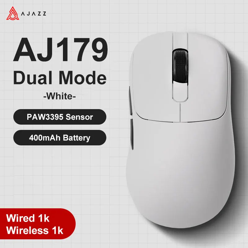 Wireless Gaming Mouse 2.4GHz & Bluetooth - Right-Hand Ergonomic, 26,000 DPI Optical Sensor, Battery Powered