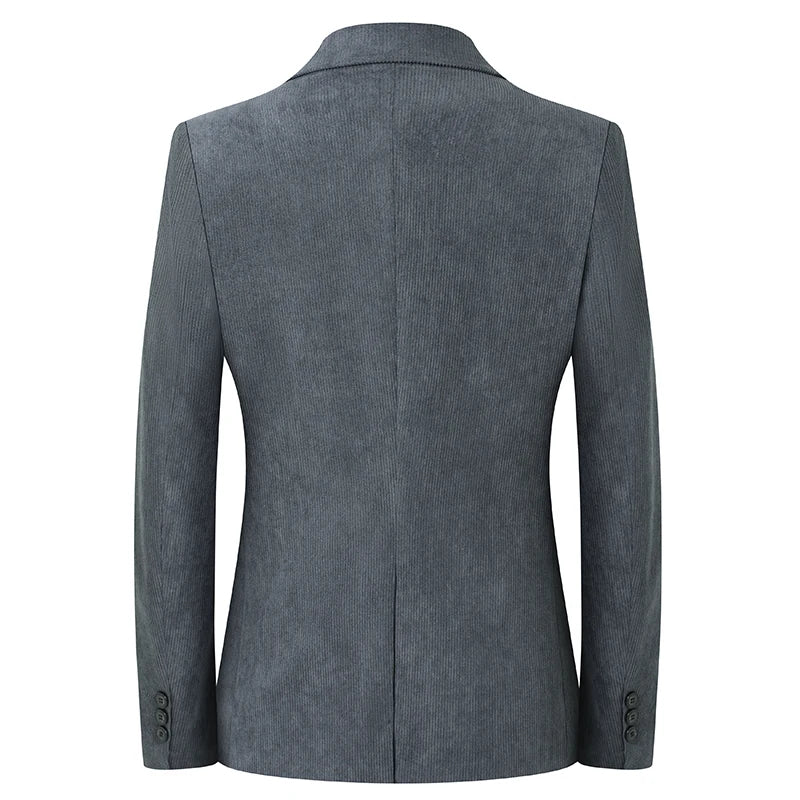 Men's Corduroy Suit – Versatile Blazer & Trousers for Business, Banquets and Casual Wear