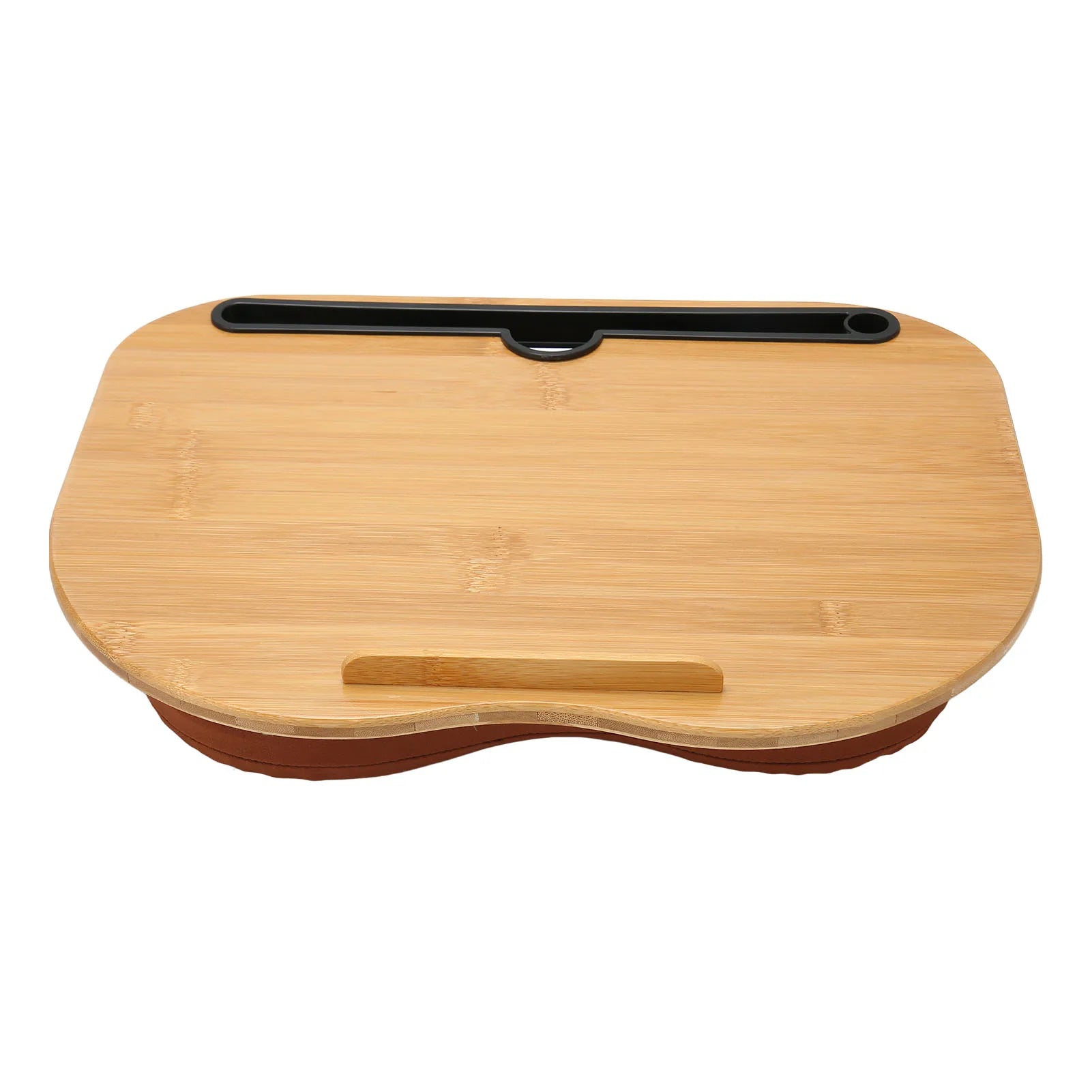 Bamboo Lap Desk with Cushion Pillow — Portable Laptop & Tablet Stand for Up to 15.6-inch (39.6 cm) Laptops