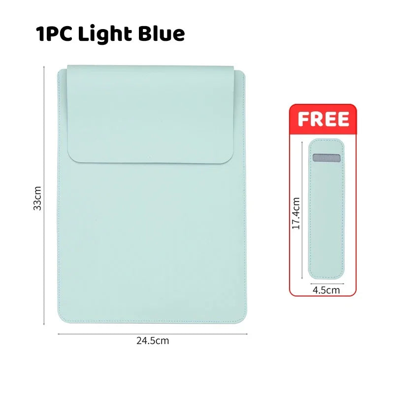 PU 13-Inch Waterproof Laptop Sleeve with Pen Case — MacBook Air/Pro