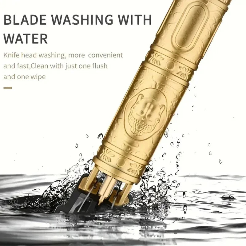 Precision Carving Hair Clipper – Professional Rechargeable Metal Cordless Cordless Trimmer for Men