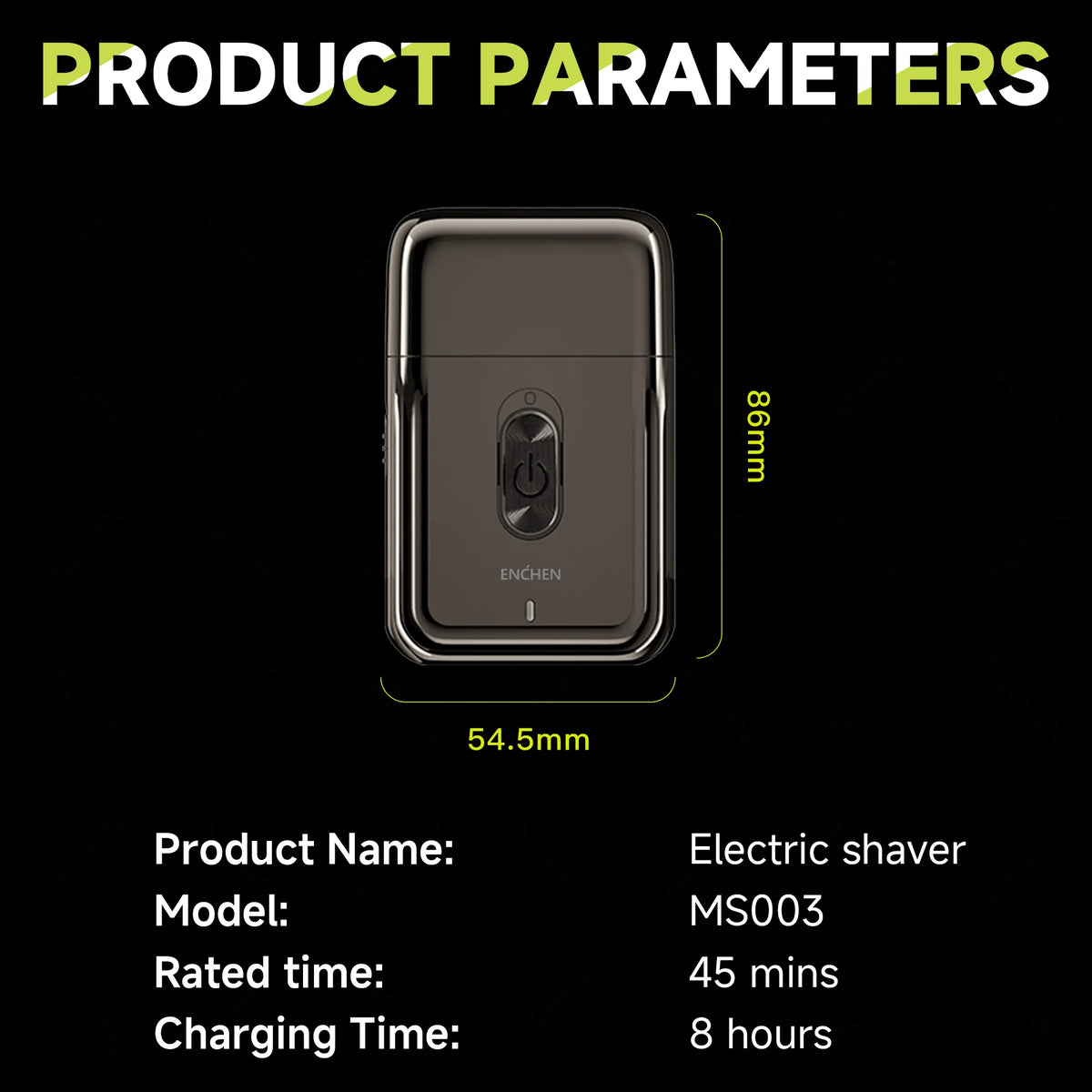 Compact Foil Electric Shaver with Pop-Up Precision Trimmer, USB-C Rechargeable, 7000 RPM