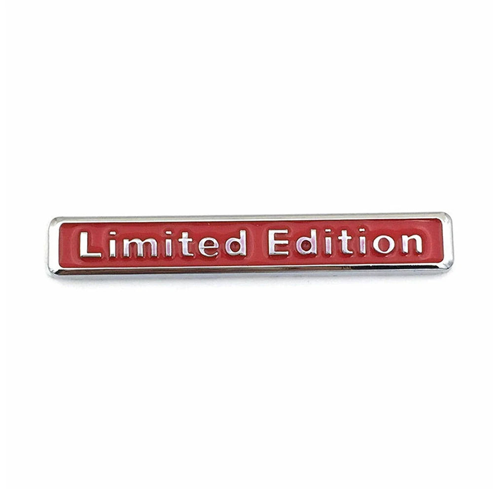 3D Chrome Metal Emblem Badge Limited Edition Car & Motorcycle Sticker 64.7mm x 10mm (2.55 x 0.39 in)