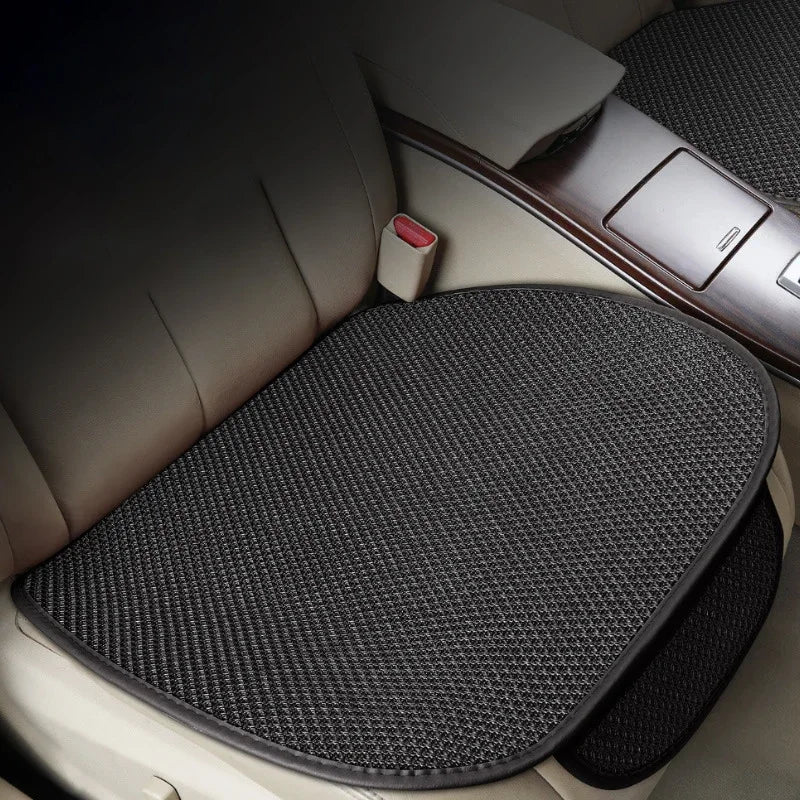 Breathable Ice Silk Car Seat Cover – Non-Slip Summer Cushion Pad, Front & Rear Universal Fit
