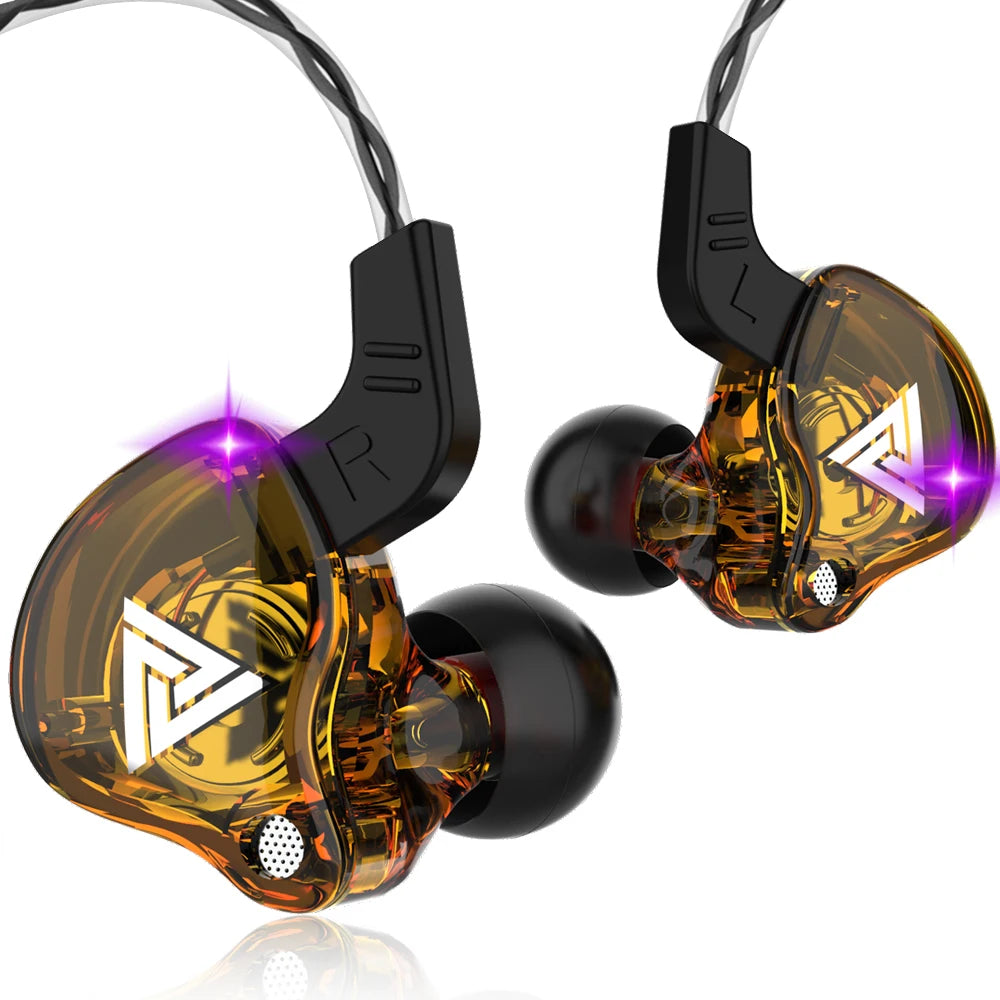 Wired In-Ear Headphones — Dual 8mm Drivers 3.5mm Stereo HiFi Earbuds with Mic for Sports