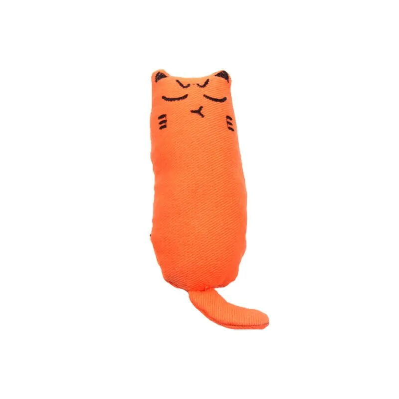 Catnip Thumb Plush Toy – Bite-Resistant Chew Pillow & Teaser for Cats, 5.0 x 2.1 in (12.6 x 5.3 cm)