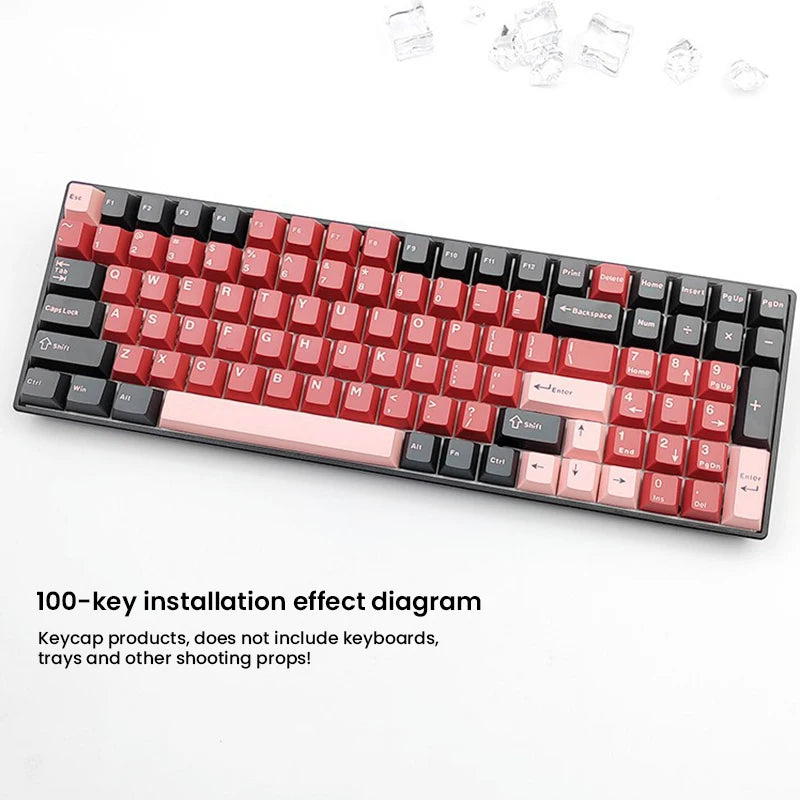 126-Key Double-Shot PBT Cherry Profile Keycap Set - MX Switch Compatible, Fits 61-108 Key Layouts