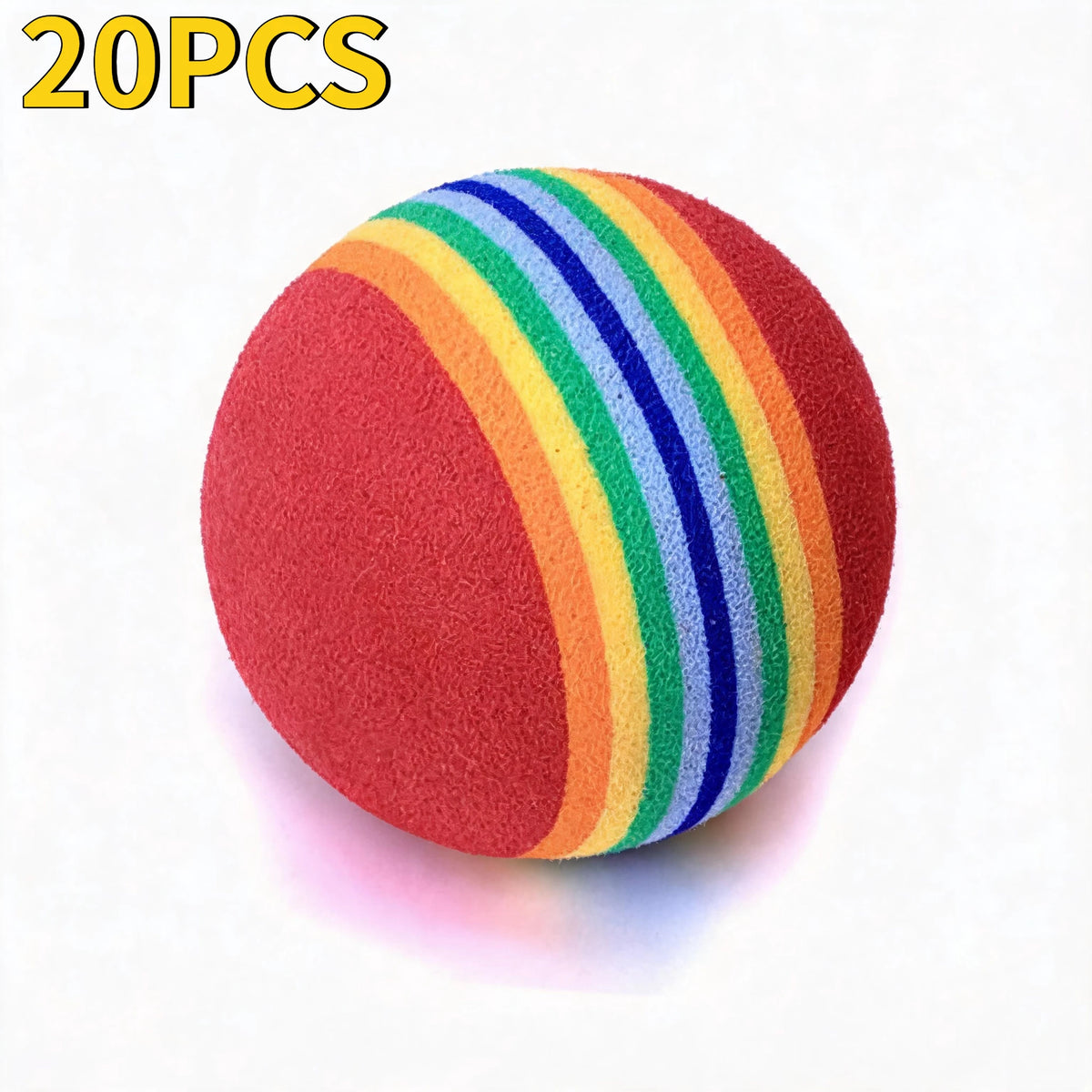 Interactive Soft Foam Cat Toy Ball - Quiet Indoor Kitten Chase & Play